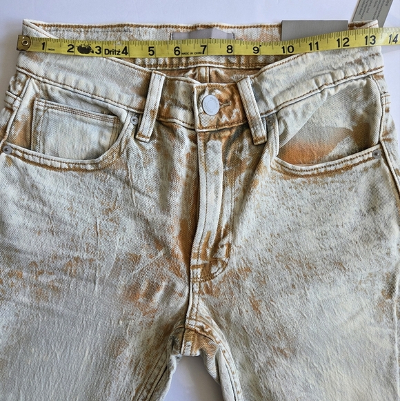 Acid Wash Hudson Skinny Distressed Jeans - Picture 7 of 13